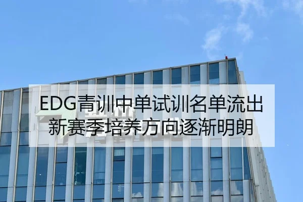 EDG青训中单试训名单流出 新赛季培养方向逐渐明朗